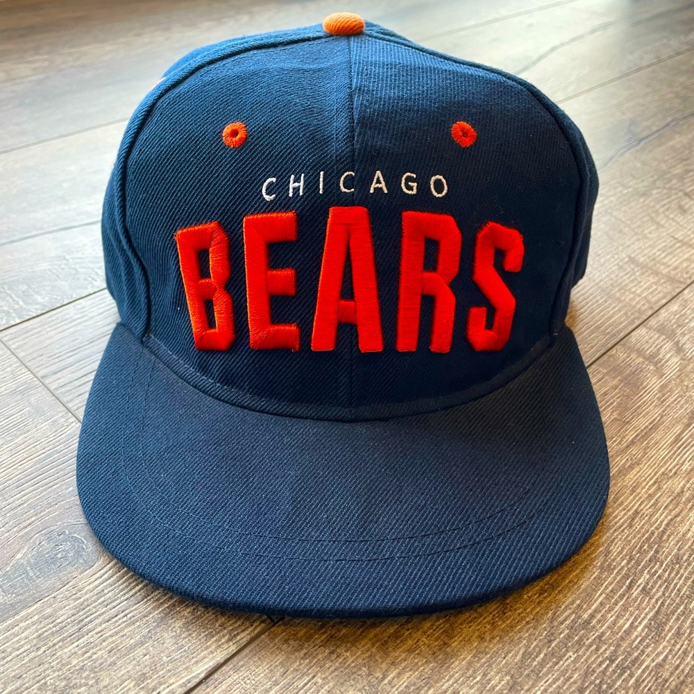 NFL Budweiser Logo Chicago Bears Snapback Baseball Hat Cap Adjustable